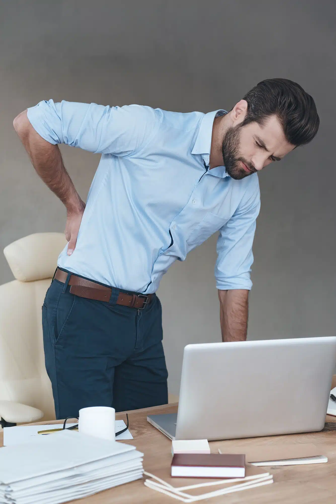 Back pain.