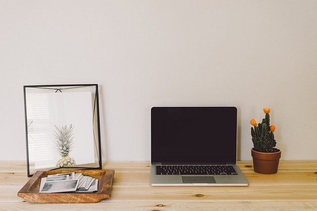 desktop, home office, laptop