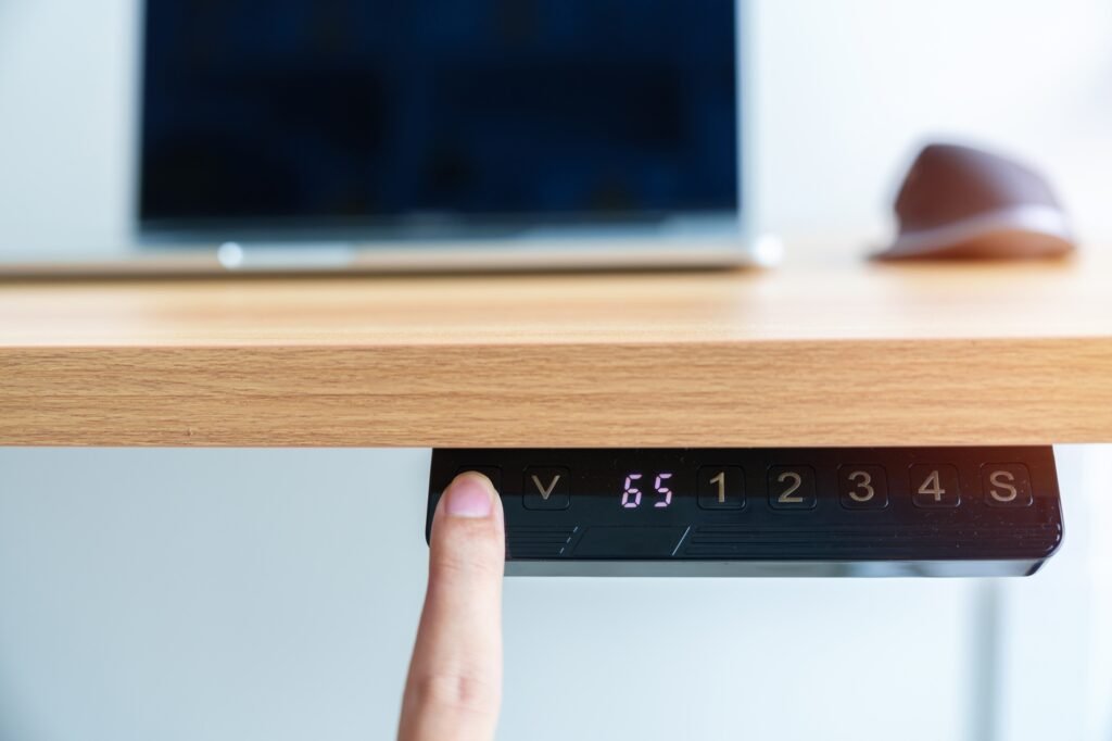 Hand adjustment Ergonomic electric desk or Adjustable