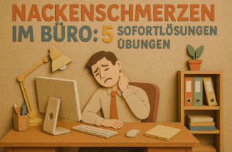 Nackenschmerzen im Büro: 5 Sofortlösungen + Übungen