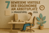 7 bewiesene Vorteile der Ergonomie am Arbeitsplatz [2025] + Praxistipps