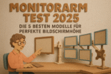 Monitorarm Test 2025: Die 5 besten Modelle für perfekte Bildschirmhöhe