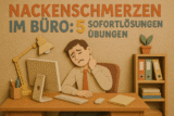 Nackenschmerzen im Büro: 5 Sofortlösungen + Übungen