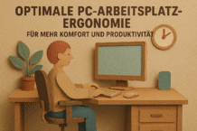 Optimale PC-Arbeitsplatz-Ergonomie für mehr Komfort und Produktivität