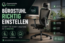 Bürostuhl richtig einstellen: Schritt-für-Schritt-Anleitung in 10 Minuten