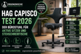 HAG Capisco Test 2026: Der Bürostuhl für aktive Sitzer und Stehschreibtische